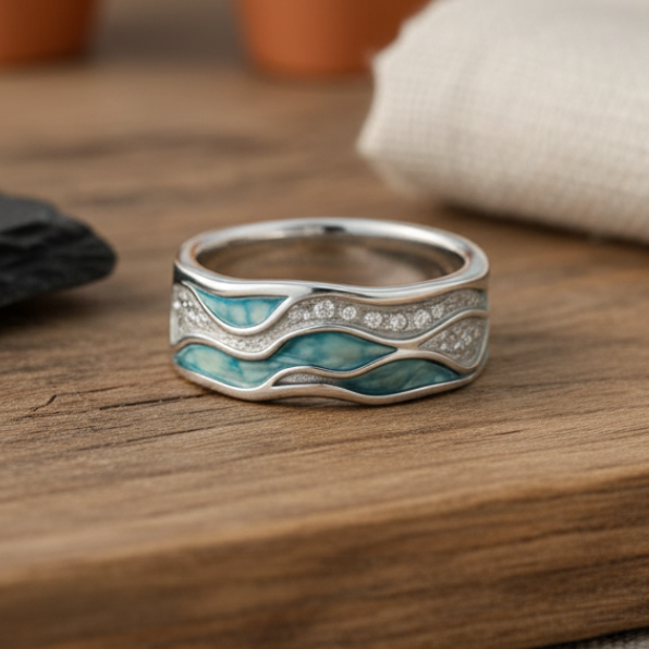 Elegant Bølge Ring