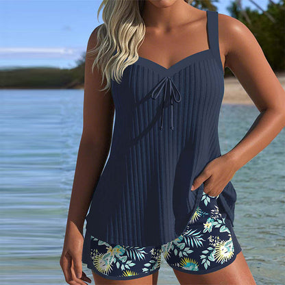 Laluna® | Stripete Tankini med Badetopp i To Deler