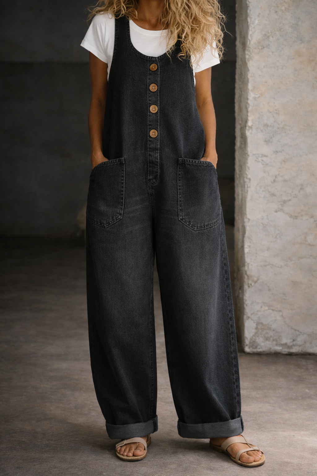 Saylor | Vintage Vasket Bomull Denim Overalls