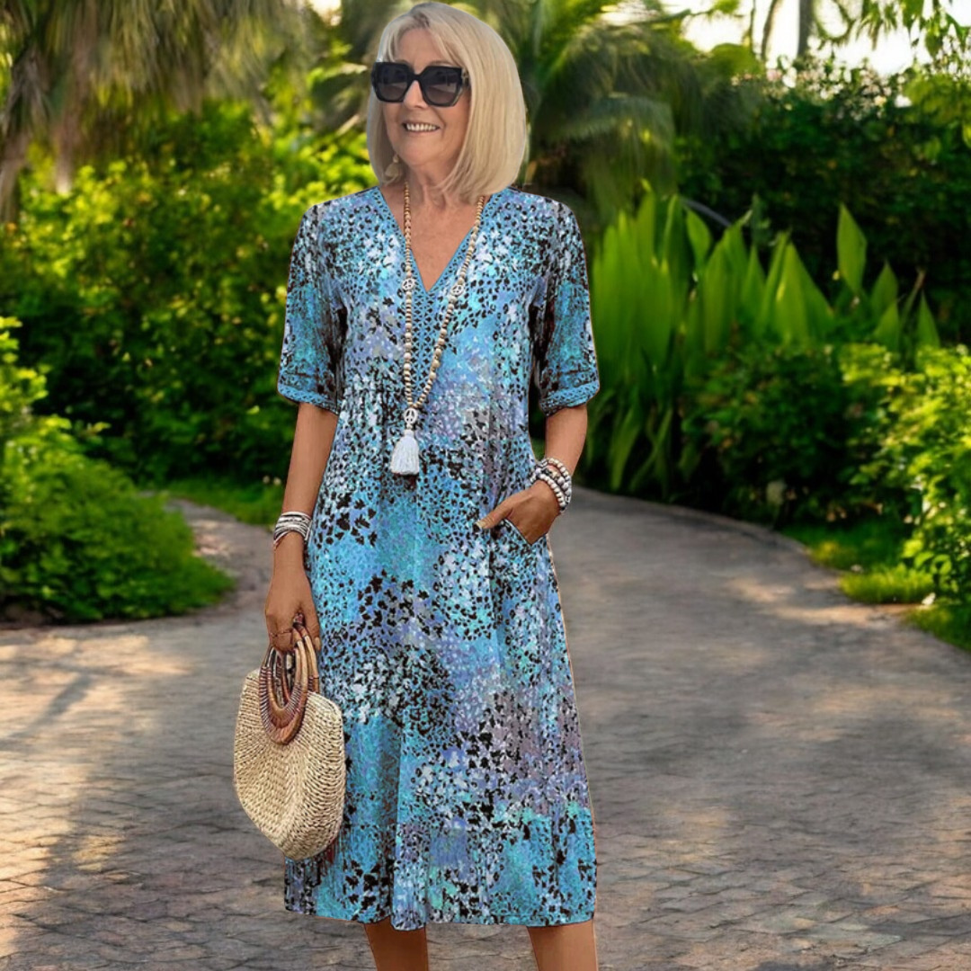 Zara™ | Boho-inspirert flatterende kjole