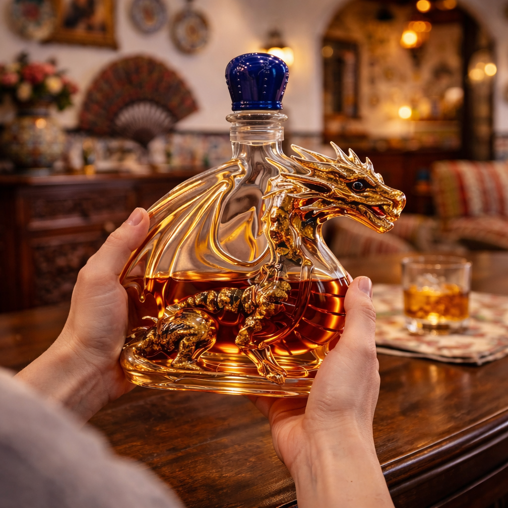 Whiskeyflaske – Drageutgave