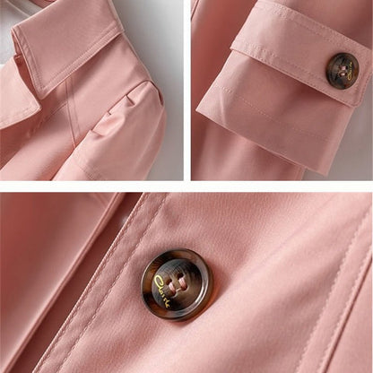 Amara | Belte Lang Trench Coat