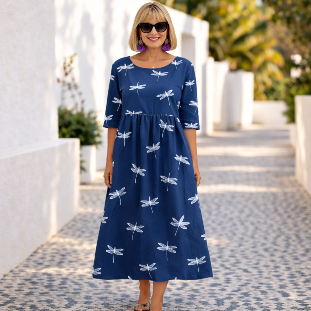 Mary | Elegant Blomsterkjole med en Lett Vibe