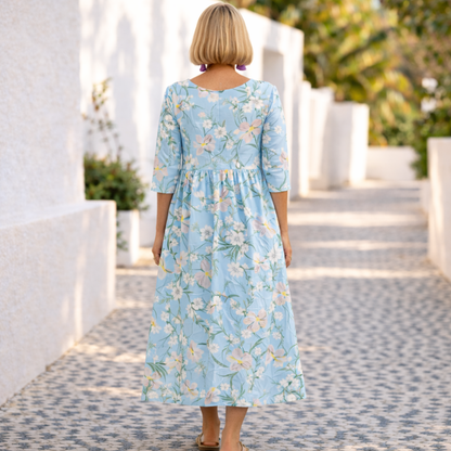 Mary | Elegant Blomsterkjole med en Lett Vibe
