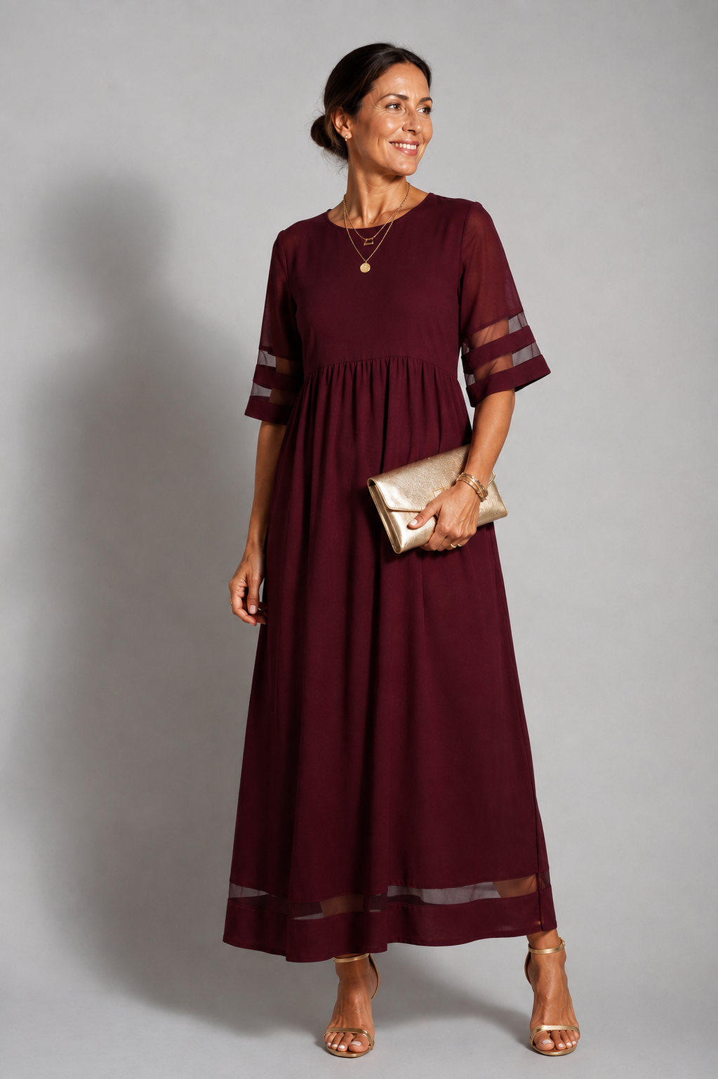 Aubrey™ | Flattering Tummy-Smoothing Midi Dress
