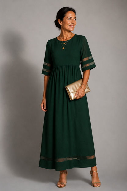 Aubrey™ | Flattering Tummy-Smoothing Midi Dress