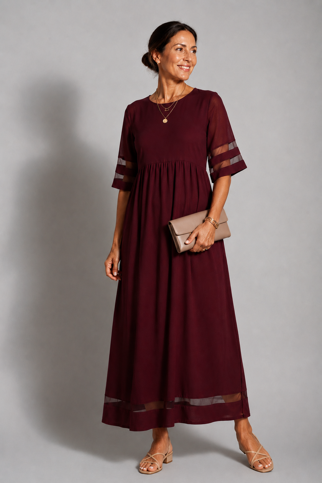 Aubrey™ | Flattering Tummy-Smoothing Midi Dress