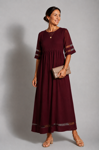 Aubrey™ | Flattering Tummy-Smoothing Midi Dress