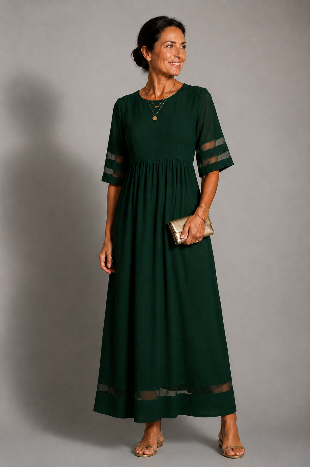 Aubrey™ | Flattering Tummy-Smoothing Midi Dress