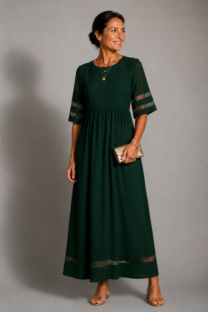 Aubrey™ | Flattering Tummy-Smoothing Midi Dress