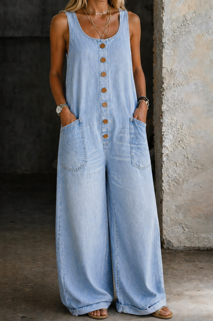 Saylor | Vintage Vasket Bomull Denim Overalls