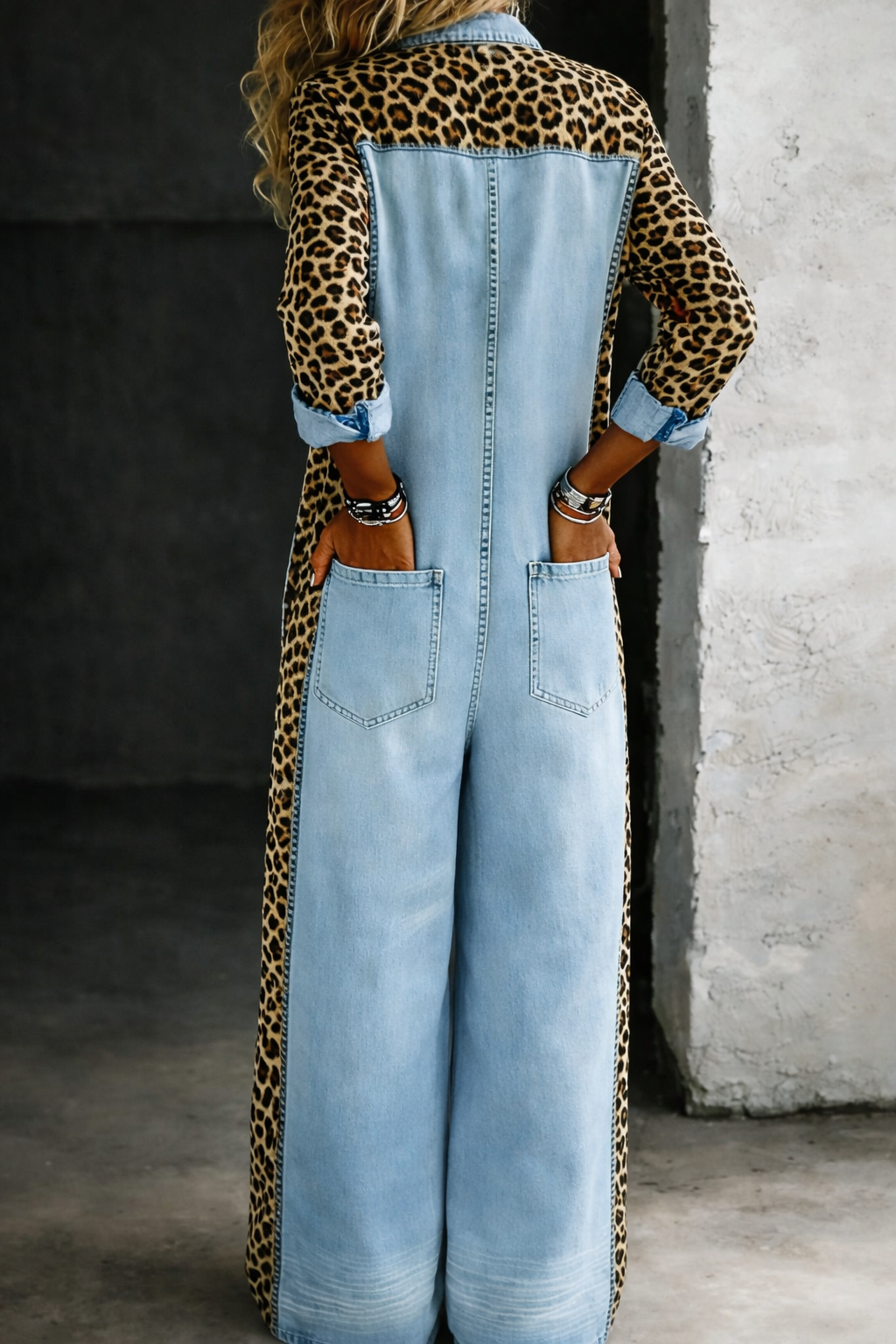 Amanda | One Piece Denim Skjorte Jumpsuit