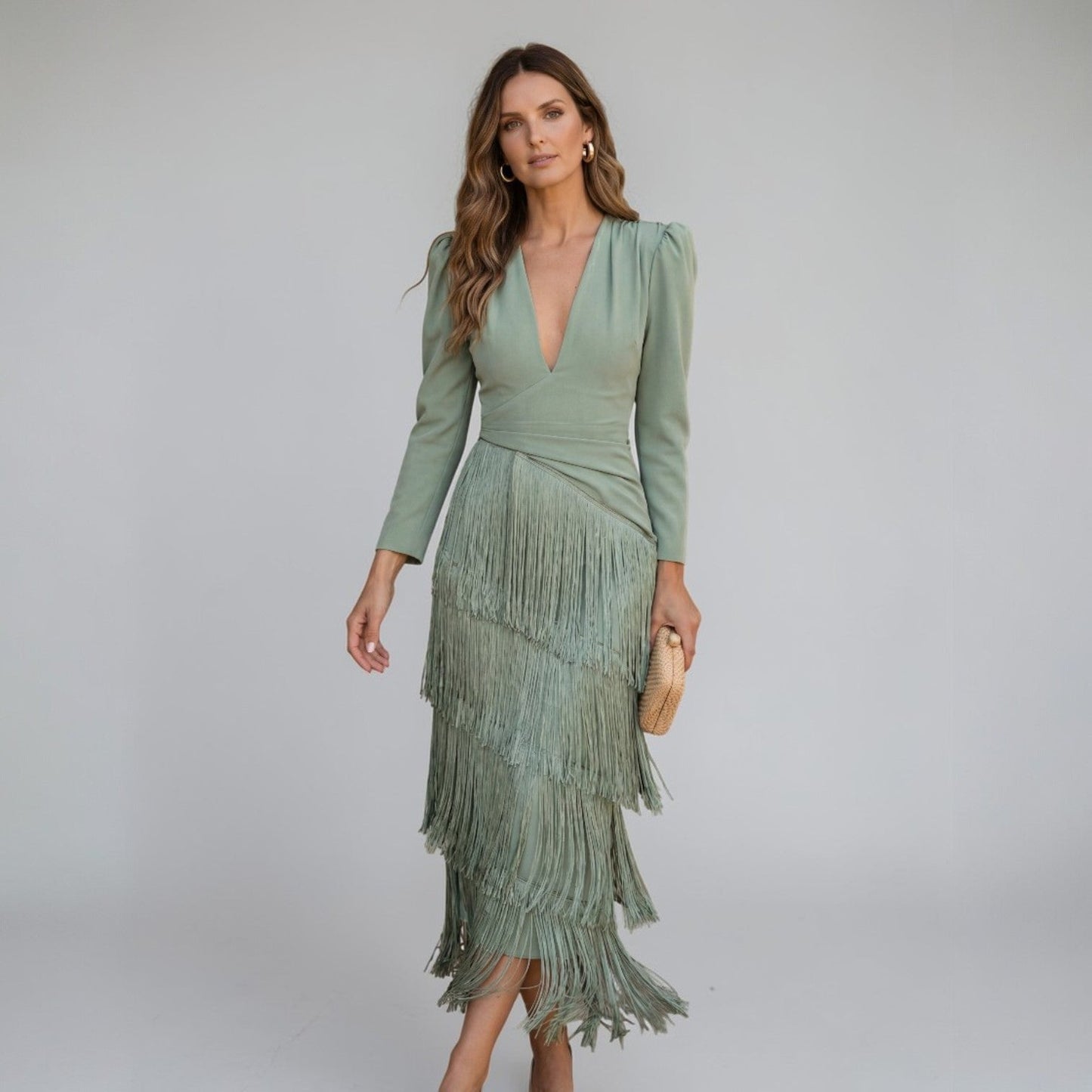 Sofia | Kjole med Frynser