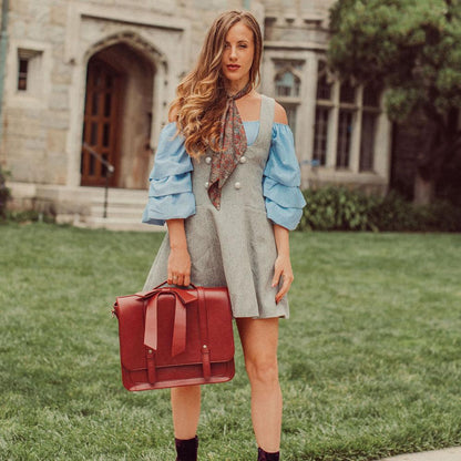 Knoten | Sac Retro Twist i Blå-Rosa