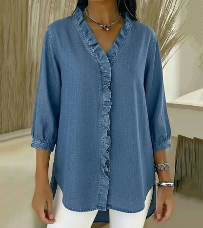 Abigail™ Elegant Denim Bluse