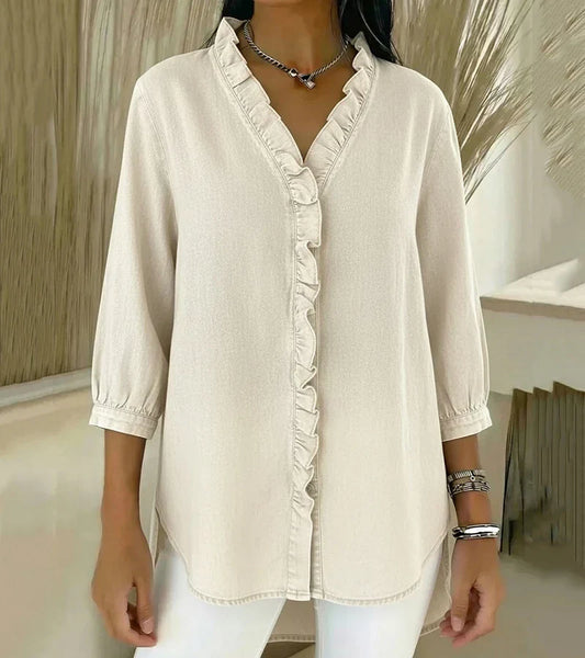 Abigail™ Elegant Denim Bluse