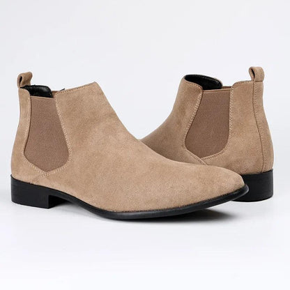Job | Elegant Beige Chelsea Støvler for den Stilbevisste Mannen