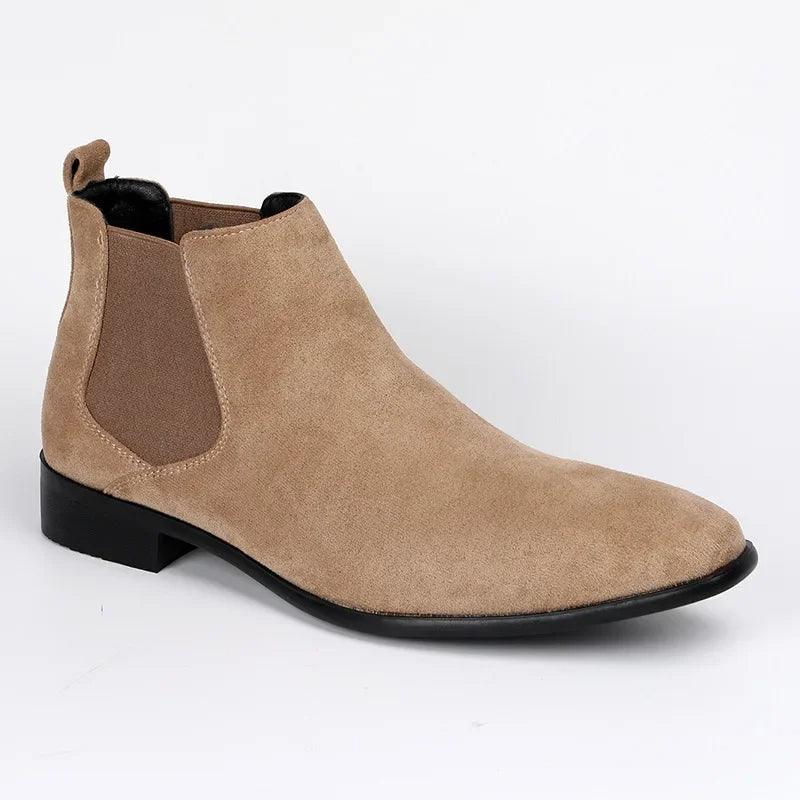 Job | Elegant Beige Chelsea Støvler for den Stilbevisste Mannen