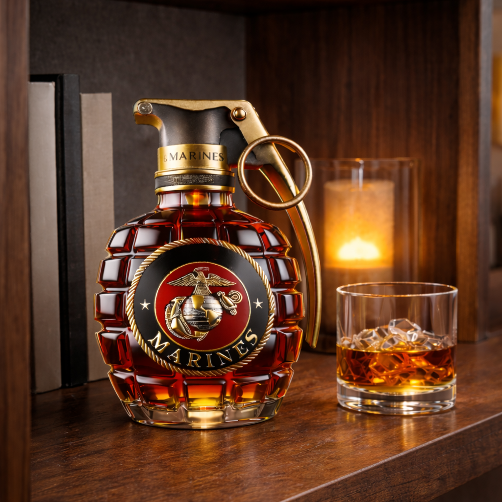 Whiskyflaske - Granatutgave Marines