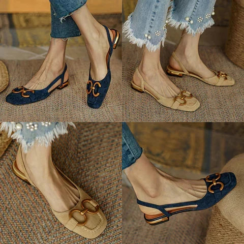 Brenna™ Orthopedic Leather Buckle Sandals