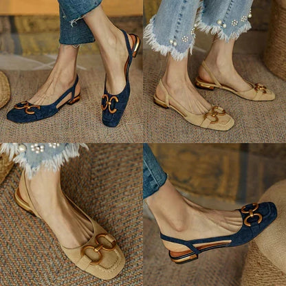 Brenna™ Orthopedic Leather Buckle Sandals