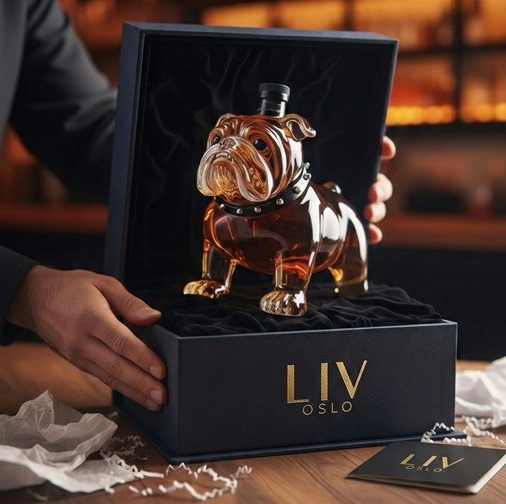 Whiskyflaske - Bulldog Utgave