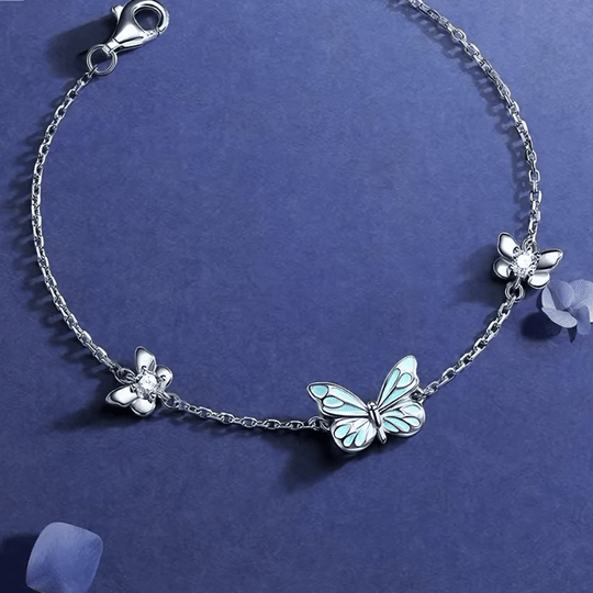 Armbånd Blå Sommerfugl