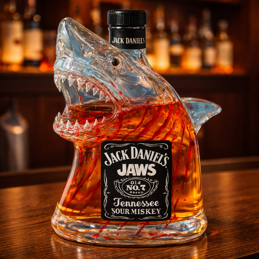 Whiskyflaske - Shark Edition
