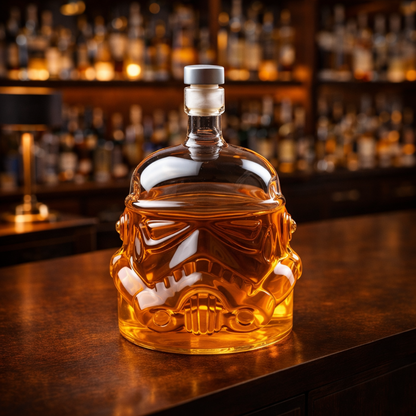 Whisky Flaske - Sett Flaske og Glass Utgave