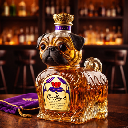 Whisky Flaske - Fransk Bulldog Utgave