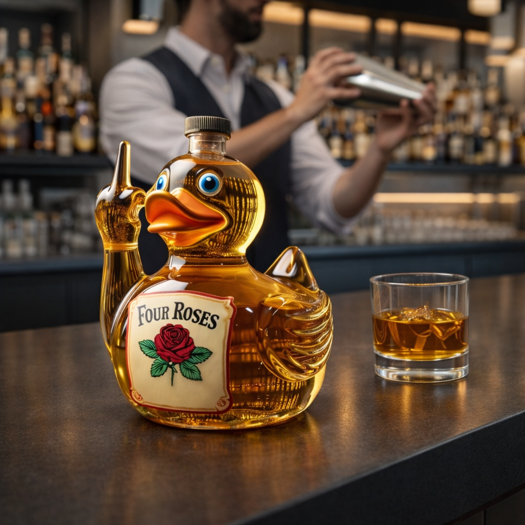 Whiskeyflaske - Rebel Duck Edition