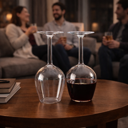 Premium Invertert Vin Glass
