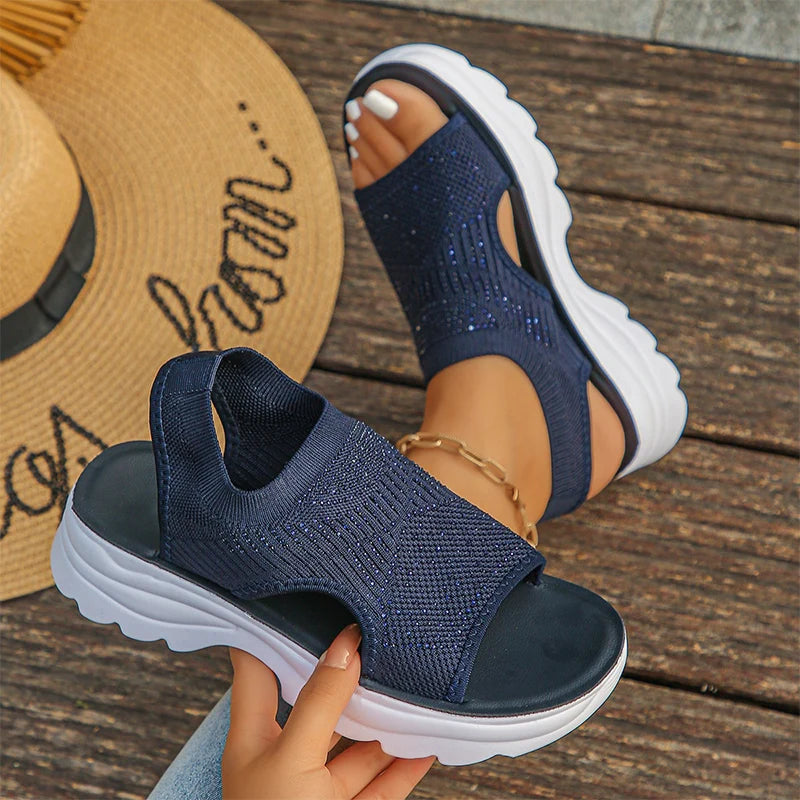 BRENNA | CUSHIONED SLIP-ON SANDALS