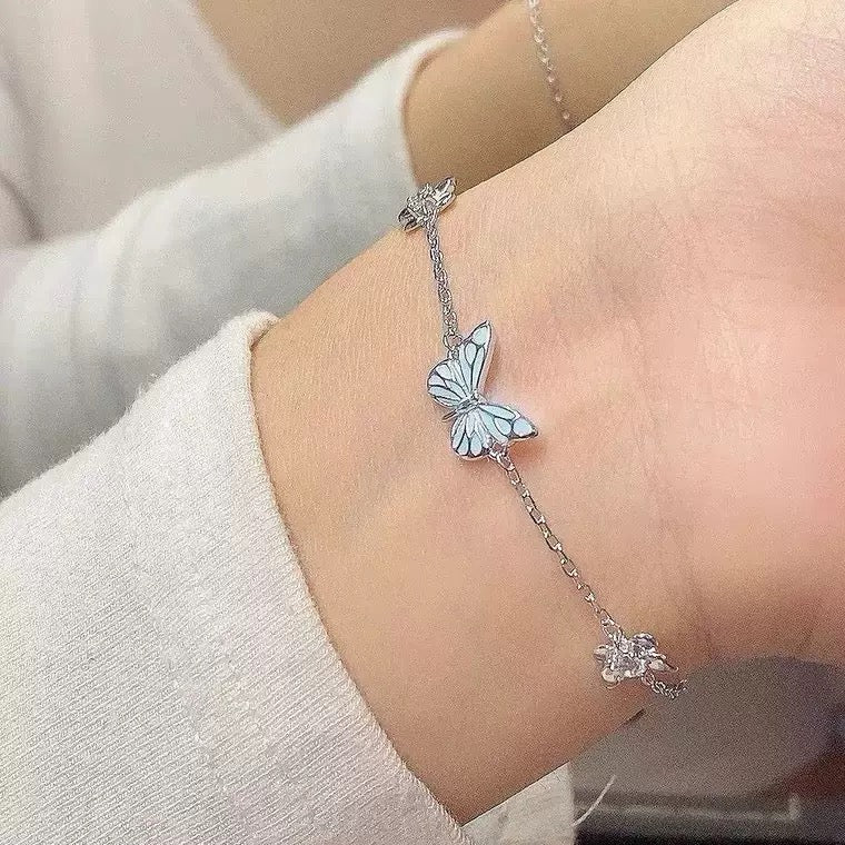 Armbånd Blå Sommerfugl