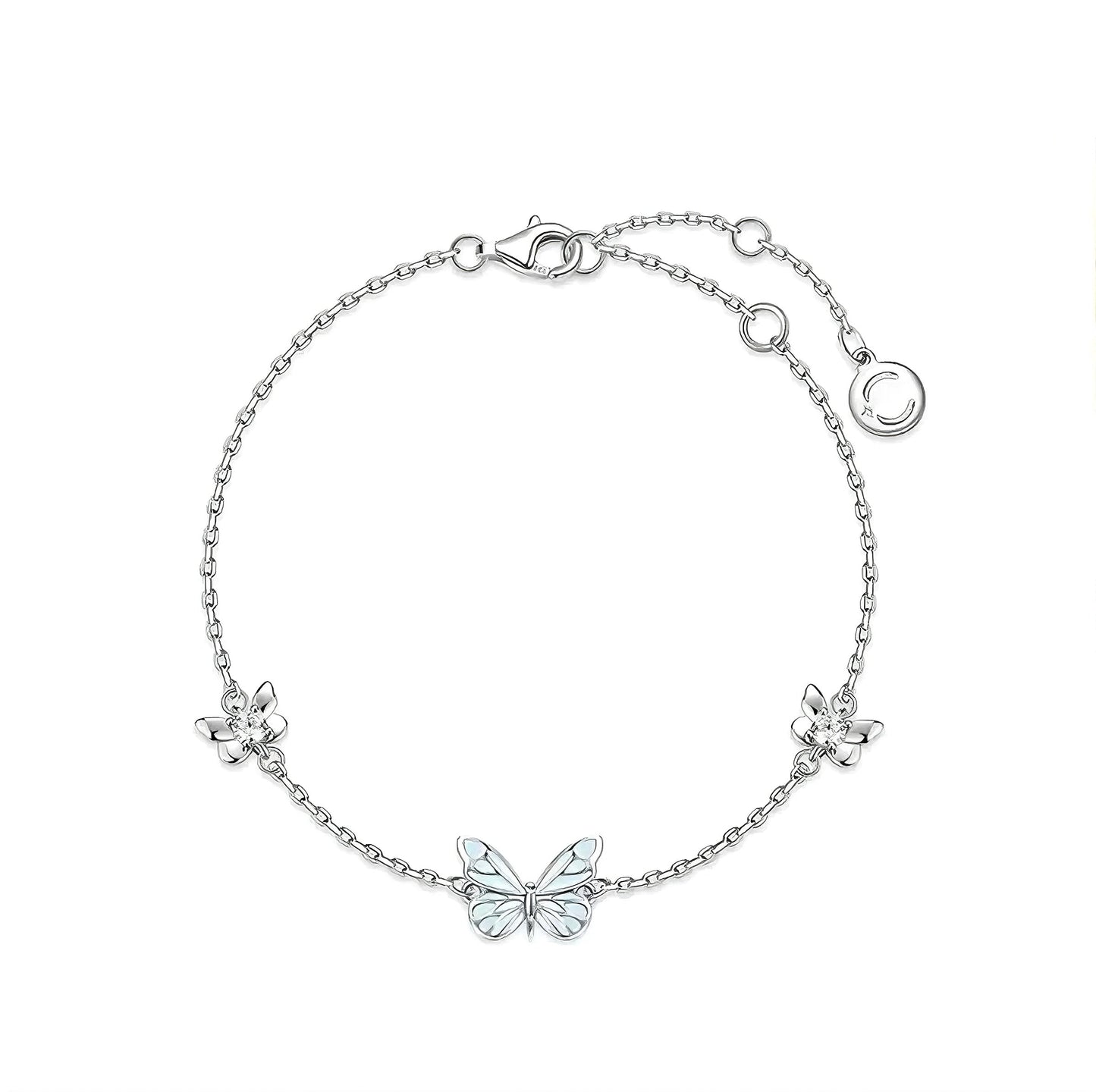 Armbånd Blå Sommerfugl