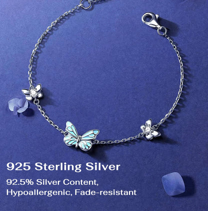 Armbånd Blå Sommerfugl