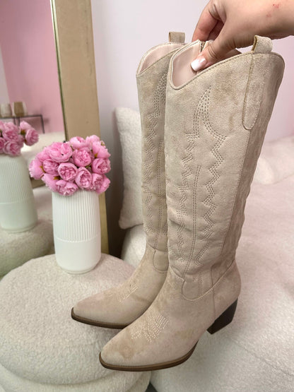 272 Beige Støvler