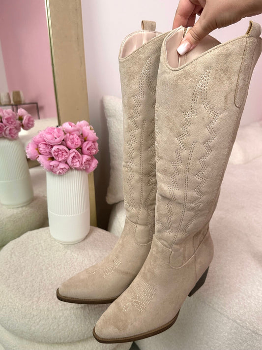 272 Beige Støvler