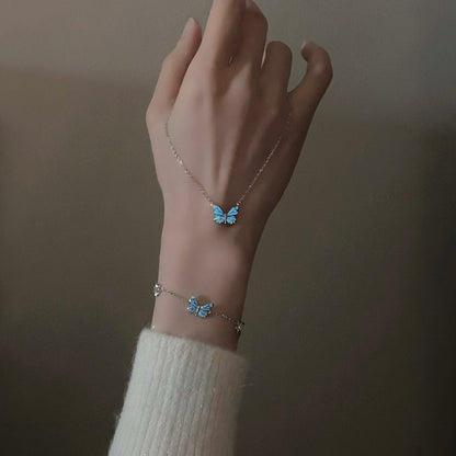 Armbånd Blå Sommerfugl