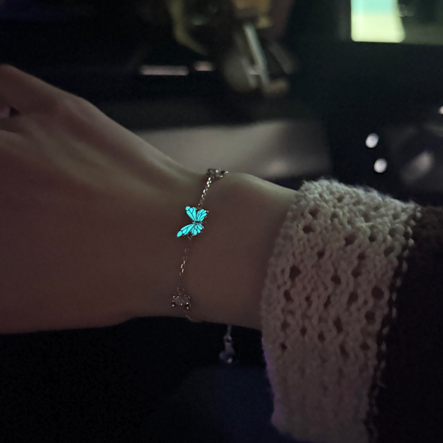 Armbånd Blå Sommerfugl