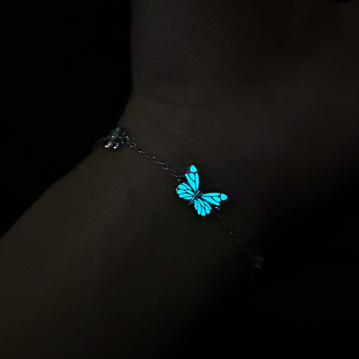 Armbånd Blå Sommerfugl
