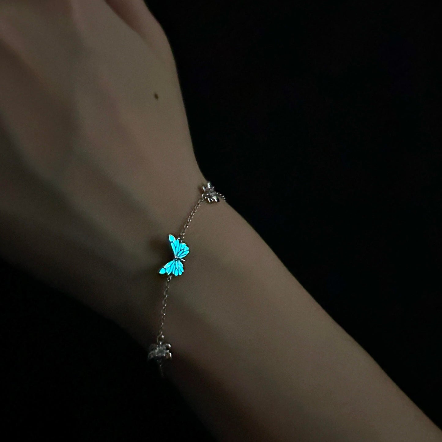 Armbånd Blå Sommerfugl