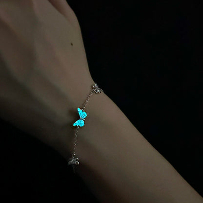 Armbånd Blå Sommerfugl