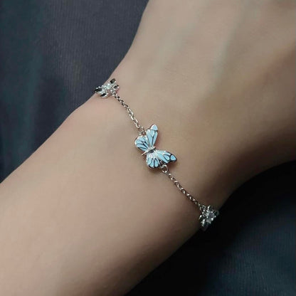 Armbånd Blå Sommerfugl