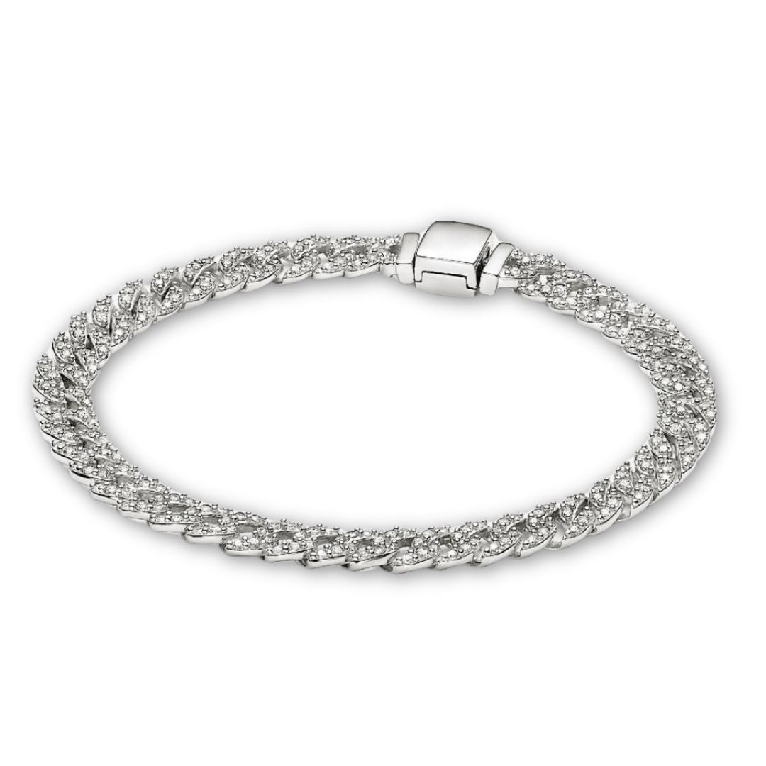 Tidlløs Pave Cuban Armbånd