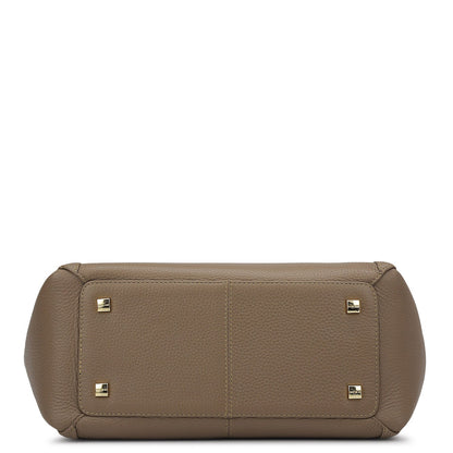 Élégance Paris - Klassisk Voks Lær Satchel Veske