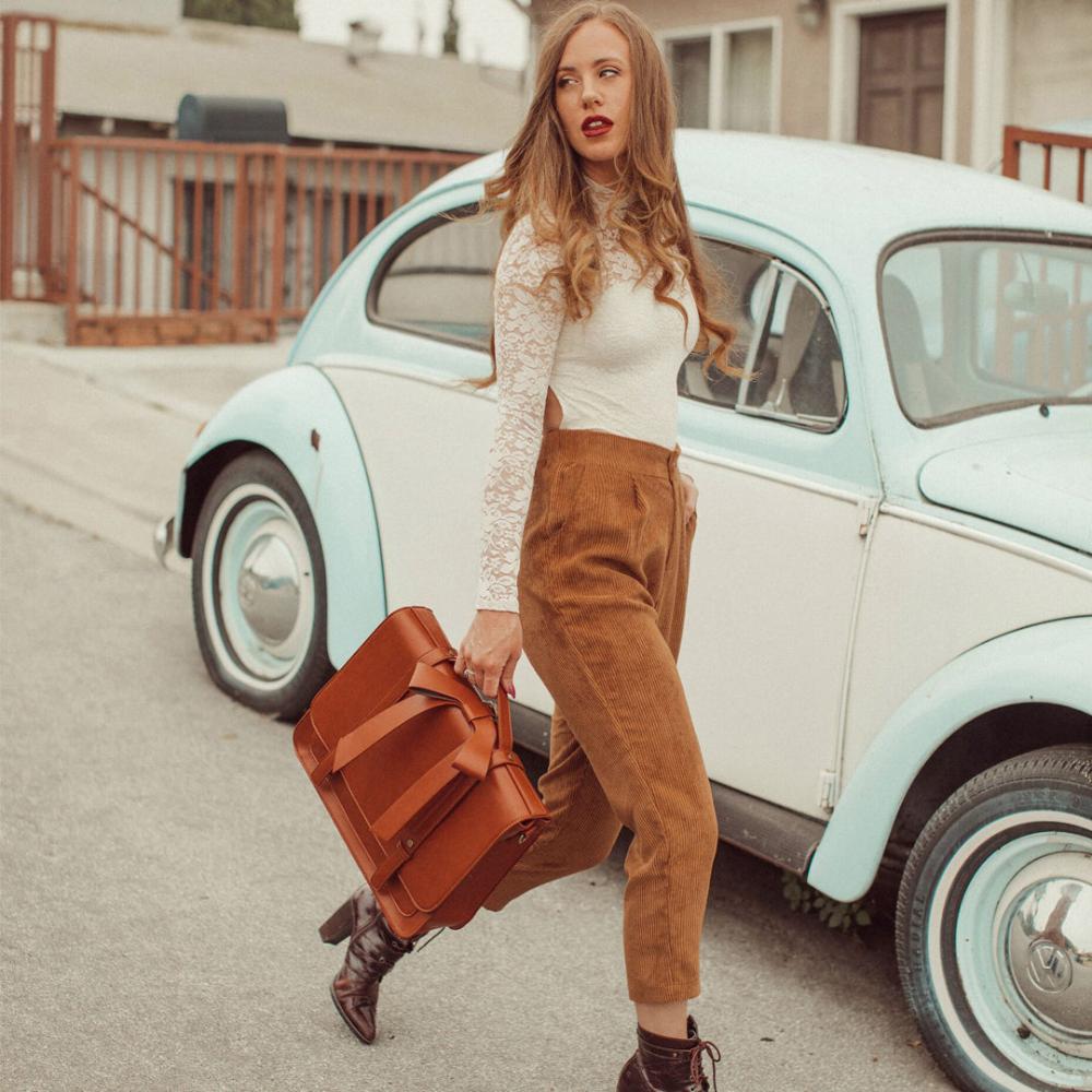 Knoten | Sac Retro Twist i Blå-Rosa