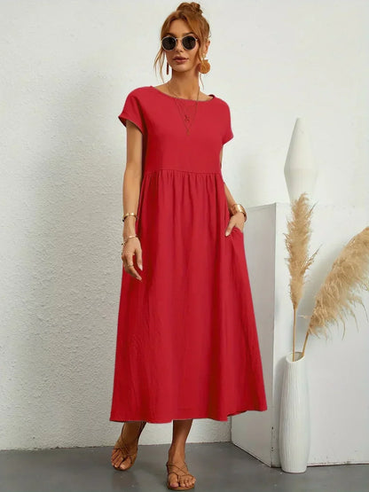 Ursina™ | Flytende Midi Kjole