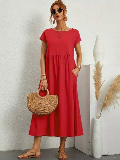 Ursina™ | Flytende Midi Kjole
