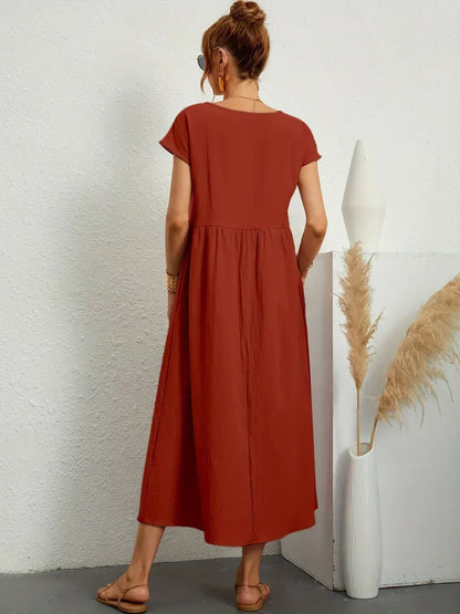 Ursina™ | Flytende Midi Kjole